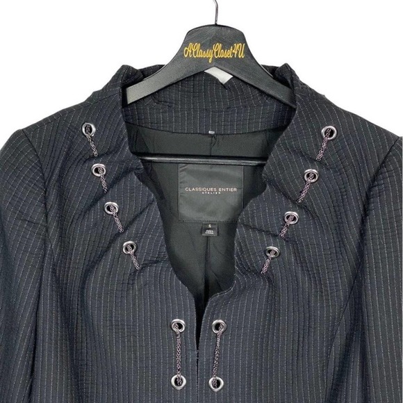 Classiques Entier Atelier Black Pin Stripe Blazer - Picture 5 of 5